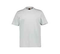 BOSS Orange T-Shirt Herren Regular Fit Kurzarm Rundhals Baumwolle grau, L