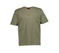 BOSS Orange T-Shirt Herren Regular Fit Kurzarm Rundhals Baumwolle grün, XL