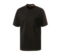 BOSS Orange T-Shirt Herren Regular Fit Kurzarm Rundhals Baumwolle schwarz, M