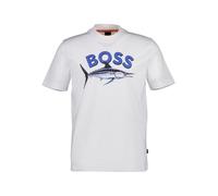 BOSS T-Shirt aus Baumwoll-Jersey mit Foto-Print - Style Te_Bossfish, 50539196 Weiß M