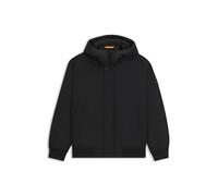 Blouson BOSS ORANGE "Osis", Herren, Gr. 48, schwarz (schwarz001), Web, Obermaterial: 100% Polyester, unifarben, casual, relaxed fit normal, Langarm Rippstrickbündchen, Jacken, relaxed fit, mit wattier