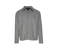 BOSS Relaxed-Fit Overshirt aus gebürstetem Stretch-Flanell - Style P-Craig-J-Coach-254, 50551517 Grau 52