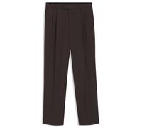 BOSS Oversized-Fit Hose aus Stretch-Baumwolle mit doppelten Falten - Style C-Pat-BB-DPL-262, 50561918 Dunkelbraun 52