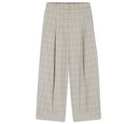 BOSS Oversized Hose aus karierter Stretch-Wolle - Style Telda1, 50553949 Beige gemustert 42