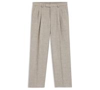 BOSS Oversized Hose mit filigranem Muster und Leinen - Style C-Pat-BB-DPL-262, 50561966 Hellbeige 50