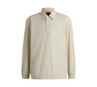 BOSS Oversized Overshirt aus wasserabweisendem Stretch-Gewebe - Style Lestian_M, 50538480 Hellbeige XXL
