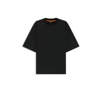 BOSS Oversized T-Shirt aus Stretch-Baumwolle - Style Te_Rounded, 50543475 Schwarz S