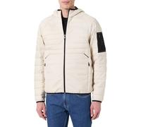 BOSS Green Regular Fit Steppjacke mit Reißverschlusstaschen Modell 'URBANEX' in Offwhite, Größe XXL