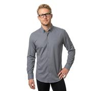 BOSS P-JOE Regular Fit Hemd dunkelgrau, Einfarbig
