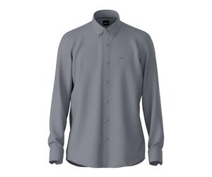 BOSS P-JOE Regular Fit Jerseyhemd dunkelgrau, Einfarbig