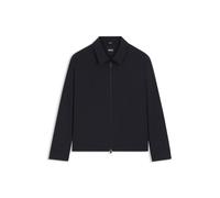 BOSS Packbares Relaxed-Fit Overshirt aus waschbarem Woll-Mix - Style P-Carper-WG-PK-262F, 50559295 Dunkelblau 46