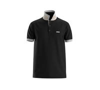 Poloshirt BOSS GREEN "Paddy", Herren, Gr. M, charcoal018, Jersey, Obermaterial: 100% Baumwolle, casual, regular fit, hoch geschlossener Ausschnitt, Kurzarm eng Bündchen, Shirts, mit kontrastfarbenen S