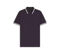 Poloshirt BOSS GREEN "Paddy", Herren, Gr. XL, medium lila517, Jersey, Obermaterial: 100% Baumwolle, unifarben, casual, regular fit, hoch geschlossener Ausschnitt, Kurzarm eng Bündchen, Shirts, mit kon