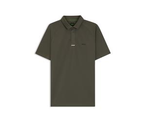 BOSS Paddy Active Poloshirt aus Stretch-Piqué - Style PL_GOC Paddytech, 50570012 Dunkelgrün XXXL
