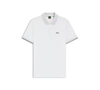 BOSS Paddy-Poloshirt aus feuchtigkeitsregulierender Stretch-Baumwolle - Style PL_GOC Chip Paddy, 50554583 Weiß S
