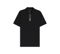 BOSS Paddy Poloshirt mit gestreifter Knopfleiste und Logo - Style PL_Paddy GOC, 50549362 Schwarz L