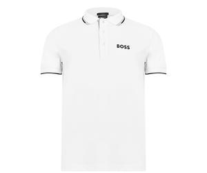Boss - "Paddy Pro" Poloshirt für Herren, Baumwolle Piqué (Weiß) 2XL