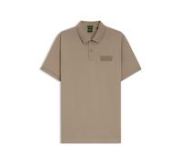 Poloshirt BOSS GREEN "Paddy Structure", Herren, Gr. L, beige (light, pastel grün334), Jersey, Obermaterial: 100% Baumwolle, unifarben, regular fit normal, Rundhals, Bündchen, Shirts, Regular Fit, Rein