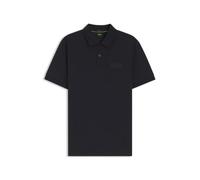BOSS Paddy Poloshirt mit strukturiertem Logo-Patch - Style Paddy Structure, 50565163 Dunkelblau M