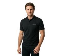 Poloshirt BOSS GREEN "Paddy Logo Patch Regular Fit", Herren, Gr. 3XL, schwarz (schwarz001), Jersey, Obermaterial: 100% Baumwolle, unifarben, regular fit normal, Rundhals, Bündchen, Shirts, atmungsakti