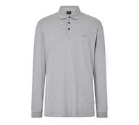 Boss - "Pado 30" Poloshirt für Herren, Baumwolle, Langärmlig (Silber) L