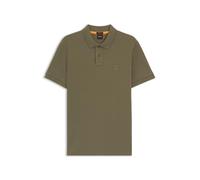 BOSS Poloshirt Passenger Slim-Fit Stretch-Baumwolle Logo-Aufnäher Grün Größe S