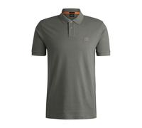 Poloshirt BOSS ORANGE "Passenger", Herren, Gr. L, open grau076, Jersey, Obermaterial: 95% Baumwolle, 5% Elasthan, Basic hüftbedeckend, hoch geschlossener Ausschnitt, eng Bündchen, Shirts, mit Polokrag