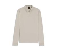 BOSS Slim-Fit Poloshirt aus Stretch-Baumwolle mit Logo-Aufnäher - Style Passerby, 50507704 Hellgrau S