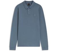 BOSS Slim-Fit Poloshirt aus elastischem Baumwoll-Piqué - Style Passerby, 50507704 Blau L