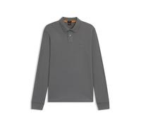 Poloshirt BOSS ORANGE "Passerby", Herren, Gr. 6XL, open grau062, Jersey, Obermaterial: 95% Baumwolle, 5% Elasthan, körpernah hüftbedeckend, hoch geschlossener Ausschnitt, eingesetzt elastischer Bund,