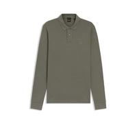 BOSS Slim-Fit Poloshirt aus Stretch-Baumwolle mit Logo-Aufnäher - Style Passerby, 50507704 Grau XXXL