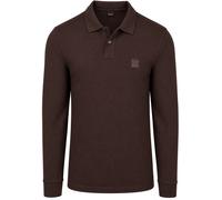 BOSS Slim-Fit Poloshirt aus elastischem Baumwoll-Piqué - Style Passerby, 50507704 Dunkelbraun XL