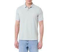 Poloshirt BOSS ORANGE "Passertip", Herren, Gr. XL, silber043, Piqué, Obermaterial: 95% Baumwolle, 5% Elasthan, unifarben, slim fit hüftbedeckend, V-Ausschnitt, eingesetzt Bündchen, Shirts, mit BOSS Lo