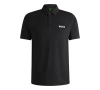 Herren Tennispoloshirt BOSS x Matteo Berrettini Slim-Fit With UV Protection - Schwarz S