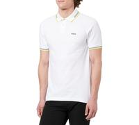 Poloshirt BOSS GREEN "Paul", Herren, Gr. L, beige (natural107), Jersey, Obermaterial: 92% Baumwolle, 8% Elasthan, slim fit, hoch geschlossener Ausschnitt, eingesetzt Bündchen kontrastfarben, Shirts, m