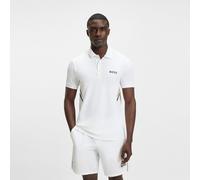 BOSS Herren Paule TOC Active Slim-Fit Poloshirt mit feuchtigkeitsableitenden Eigenschaften Weiß XXL