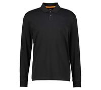 Poloshirt BOSS ORANGE "Pe_interlock_long" Gr. M, schwarz (black001) Herren Shirts (14896525-M) black001