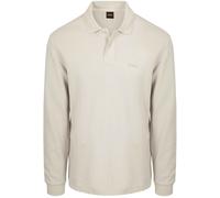 BOSS Petempestolong Long Sleeve Polo Ecru - Größe XXL Beige XXL