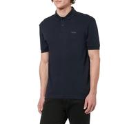 Poloshirt BOSS GREEN "Pio", Herren, Gr. XXL, blau (dunkelblau402), Jersey, Obermaterial: 100% Baumwolle, unifarben, regular fit normal, Rundhals, abgestepptes Bündchen, Shirts, mit Knöpfen, regular fi