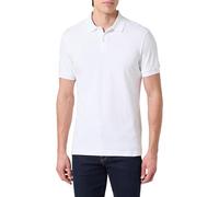 Poloshirt BOSS GREEN "Pio", Herren, Gr. M, weiß100, Jersey, Obermaterial: 100% Baumwolle, unifarben, regular fit normal, Rundhals, abgestepptes Bündchen, Shirts, mit Knöpfen, regular fit, toniges Logo
