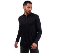 Langarm-Poloshirt BOSS GREEN "Pirol", Herren, Gr. 3XL, blau (dunkelblau402), Jersey, Obermaterial: 100% Baumwolle, unifarben, regular fit normal, abgesteppte Kante, Shirts, Langarm, regular fit, Logo-