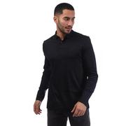 Langarm-Poloshirt BOSS GREEN "Pirol", Herren, Gr. L, blau (dunkelblau402), Jersey, Obermaterial: 100% Baumwolle, unifarben, regular fit normal, abgesteppte Kante, Shirts, Langarm, regular fit, Logo-St