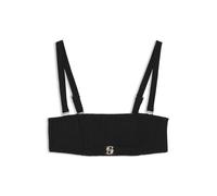 BOSS Plissé-Bandeau-Bikinitop mit Double-B-Monogramm - Style BANDEAU_DOUBLE B, 50561325 Schwarz S