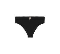 BOSS Plissé-Bikinihose mit Double-B-Monogramm - Style BRIEF_DOUBLE B, 50561326 Schwarz M