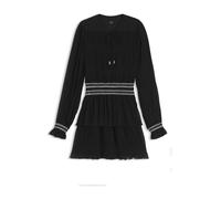 BOSS Plissee-Kleid mit gesmoktem Bund - Style C_Desia, 50544042 Schwarz 44