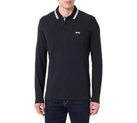 Langarm-Poloshirt BOSS GREEN "Plisy", Herren, Gr. M, dunkelblau402, Jersey, Obermaterial: 100% Baumwolle, regular fit hüftlang, V-Ausschnitt, eingesetzt normaler Saum, Shirts (52637708-M) dunkelblau40