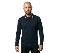 BOSS Poloshirt aus Baumwoll-Piqué mit Kontrast-Logo - Style Plisy, 50536609 Dunkelblau M