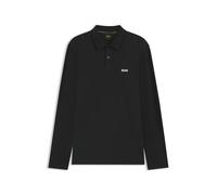 Regular Fit Poloshirt mit Label-Stitching Modell 'Plisy' S men Black