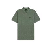 BOSS Poloshirt aus Stretch-Baumwolle mit durchgehendem Print - Style Polo AO Zone, 50549358 Grün XXL