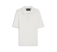 BOSS Polo-Pullover aus Baumwolle mit Kaschmir und Zopfmuster - Style L-Luciano, 50565515 Natur XL
